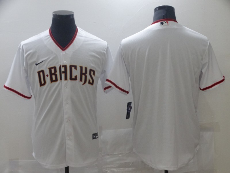 Men Arizona Diamondback Blank White Nike Game MLB Jersey